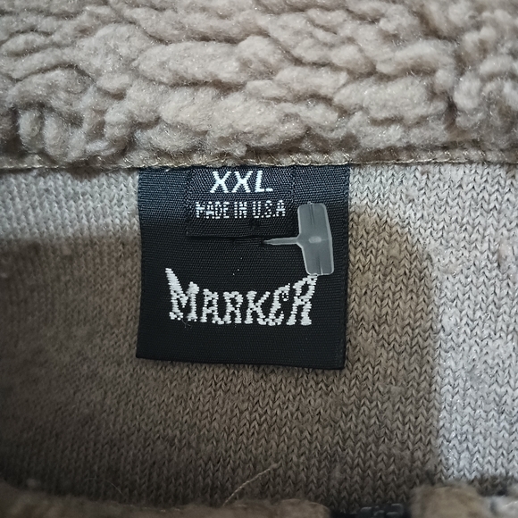 Marker Women's Tan Teddy Vest Fully Zipper Size XXLarge - Picture 11 of 12